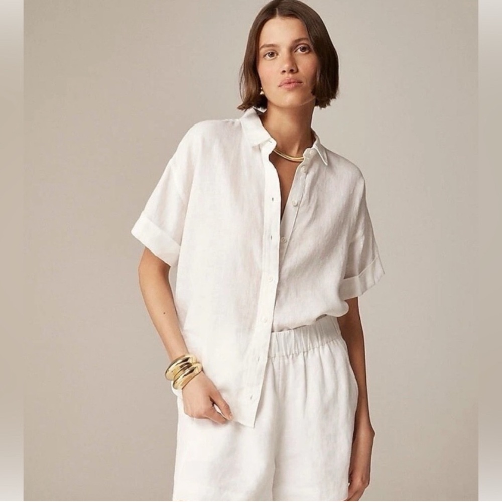 J. Crew Capitaine Baird McNutt Irish Linen shirt